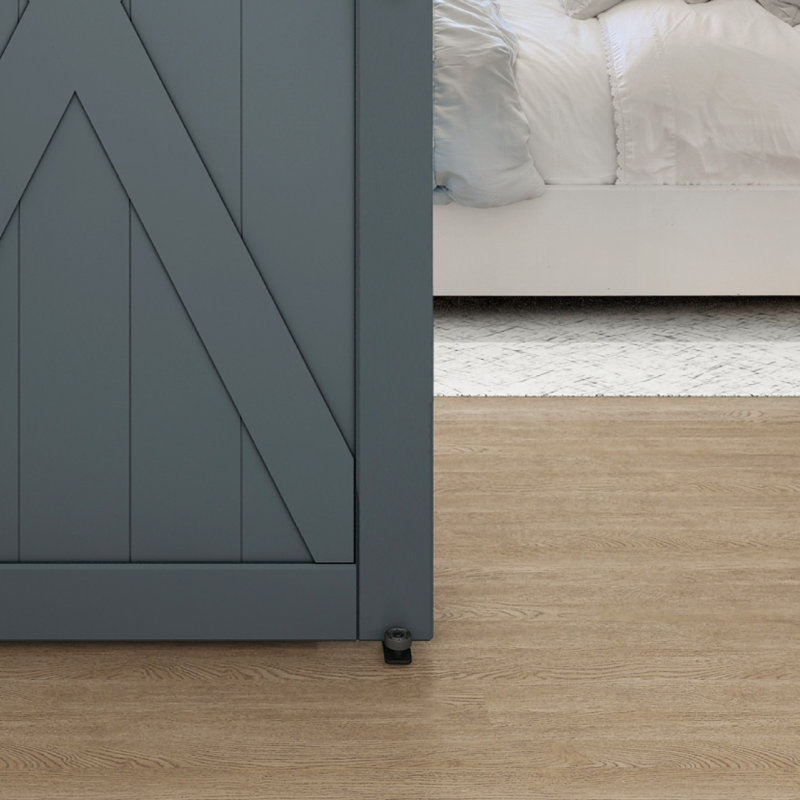 Guide double plancher, Noir mat