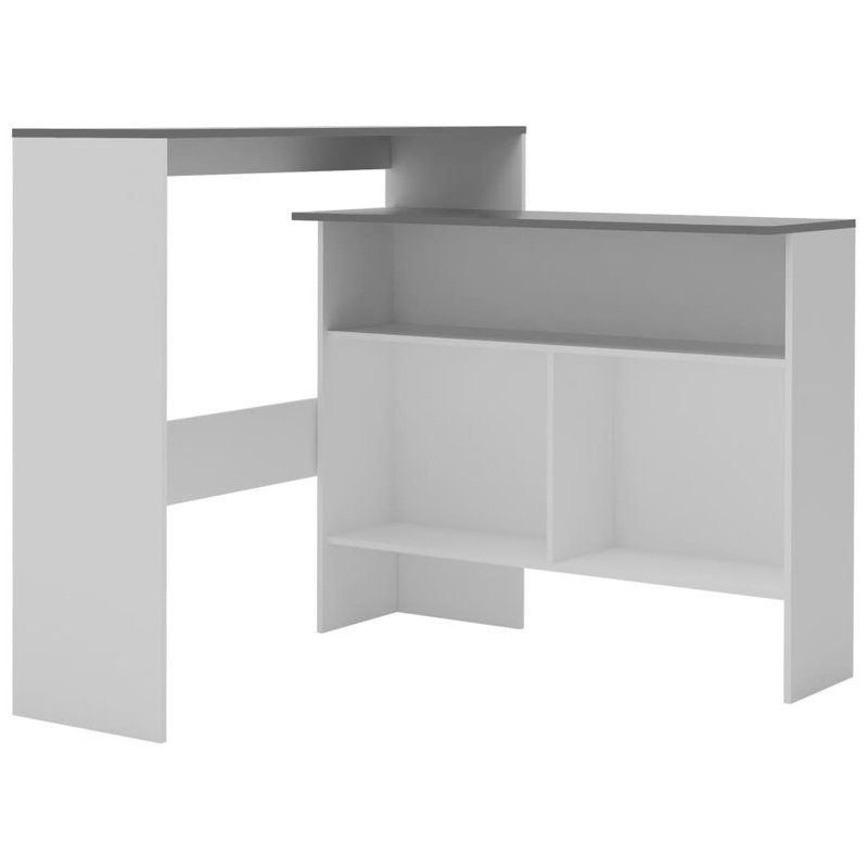 Connemara Dining Table, White, Grey