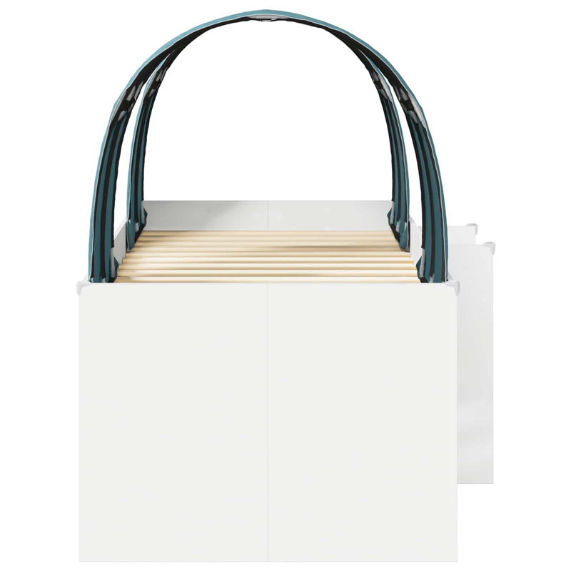 100 X 200cm High Sleepers, White/Light Blue