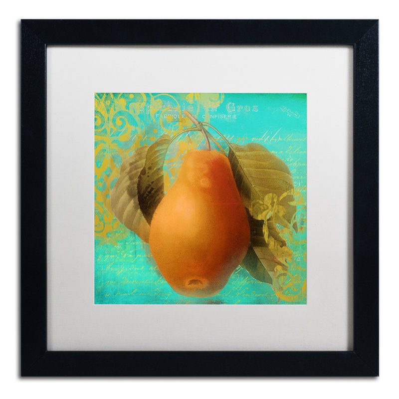 Jadaya «Glowing Fruits IV», impression encadrée, Blanc, H 16 po x l 16 po x P 0,5 po