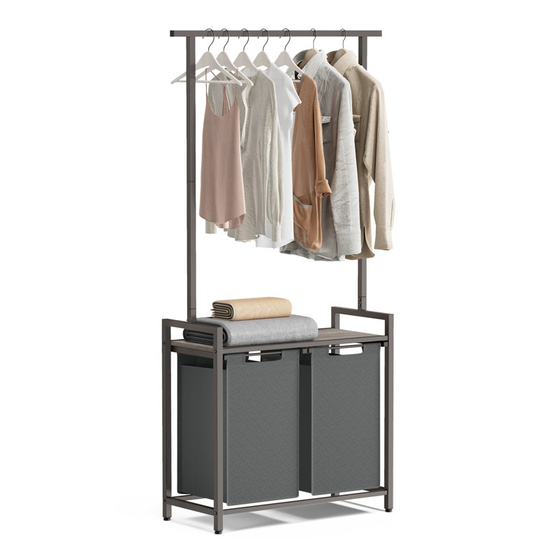 Wood Laundry Hamper with Handles