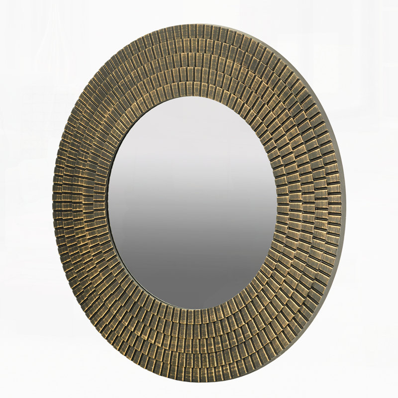 Miroir d'appoint 29,5 po, Noir doré