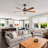 52'' Dimmable Solid Wood Blades Ceiling Fan With Lights And Remote Control Reversible Dc Motor Timer Memory-1783718368