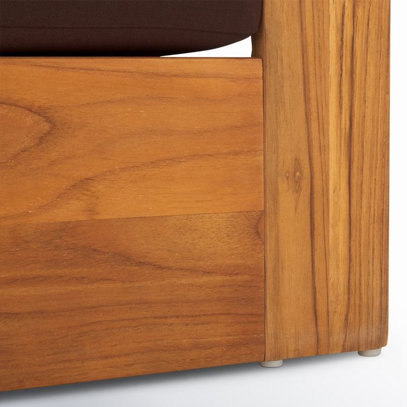 Krista Teak Armchair, Dark Brown