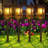 Matte Black Low Voltage Solar Powered Integrated LED Pathway Light Pack