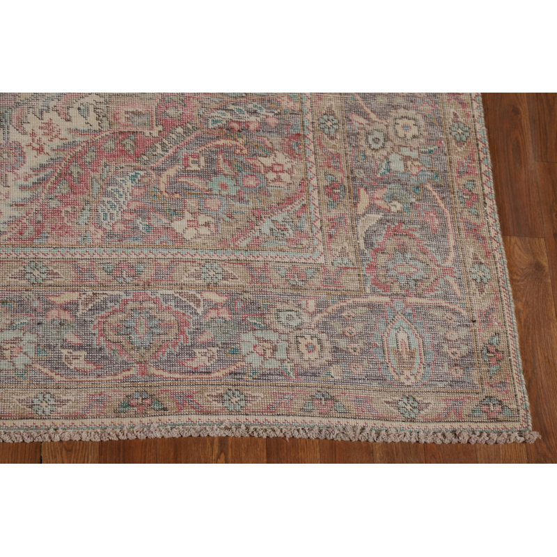Tapis traditionnel rétro en laine 7 x 9