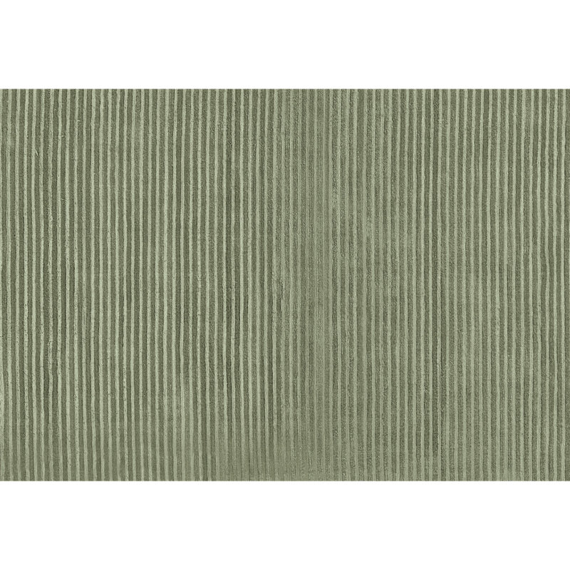 Tapis noué à la main de haute qualité, Rectangle 9 pi x 12 pi, Twill Green/Beige