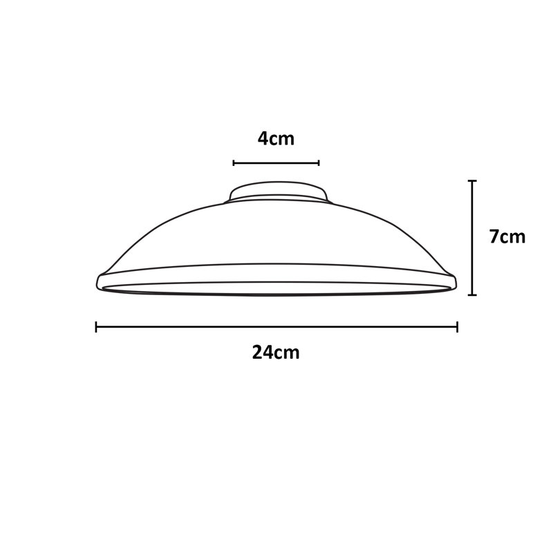 Calmar 7cm H Metal Bowl Lamp Shade ( Uno ), Brushed Brass