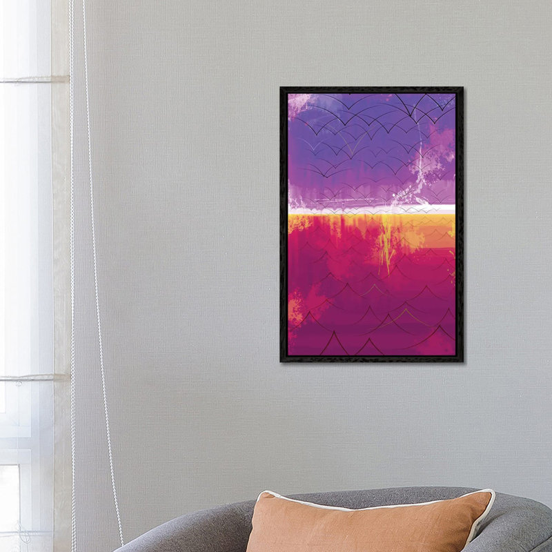 The Edge Of The World, 2014 by Francois Domain - Floater Frame Gallery-Wrapped Canvas Giclée on Canvas, Black Framed Canvas