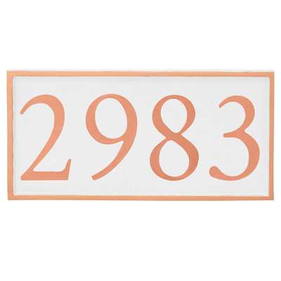 Serif 1-Line Wall Address Plaque
