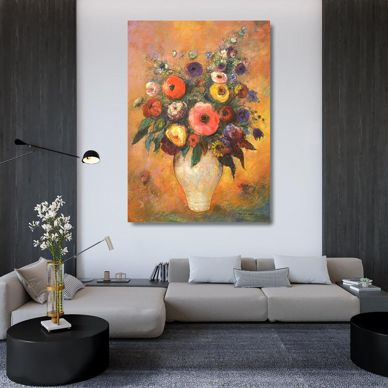 Vase de fleurs, 1912, H 48 po x l 34 po