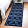 Glam Navy Blue Silver Area Rug
