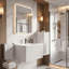 Hannemarie 24" Pre-Assembled Wall Mounted Single Bathroom Vanity with Top with Overflow-1001808200-949572447-965611357