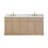 Noe 72" Double Bathroom Vanity in Natural Oak with Grain White Engineered Stone Countertop No Mirror-1968517646