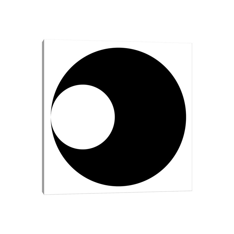Circles II - impression sur toile tendue, H 12 po x l 12 po x P 0,75 po