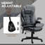 Fauteuil de massage chauffant à haut dossier, fauteuil chauffant, noir