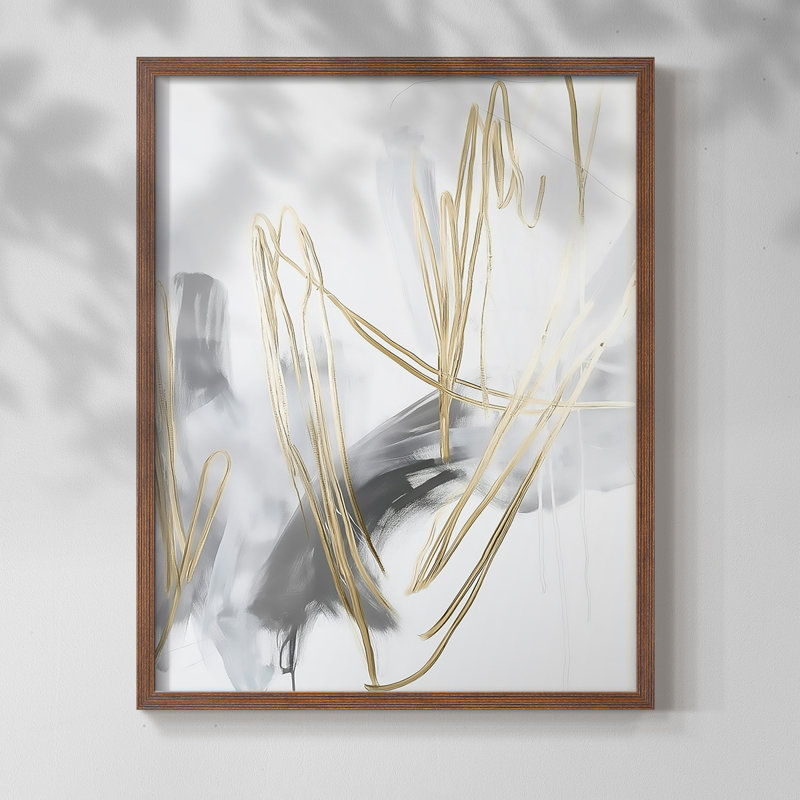 "ABSTRACT Series DCCL XXXII" par J Paul, H 29 po x l 23 po, Noyer