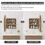 Pharmacie ronde en bois 27 pouces