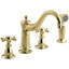 Antique Three-Hole Kitchen Sink Faucet with 8-5/8" Spout, Sidespray -1803356442-1827946058