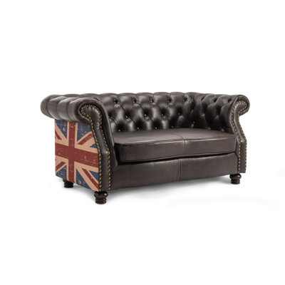Abdalrahman Faux Leather Sofa