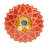17.8" Fusion Glass Birdbath with Solar-Powered Light