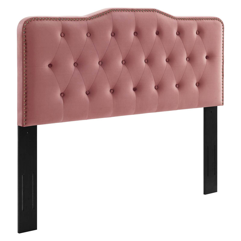 Modway Sophia Tufted Performance Velvet Headboard, Twin, Dusty Rose
