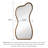 Vintage Walnut-Shaped Irregular Frame High-Definition Full-Length Mirror-1852445292