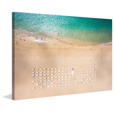 Plage, reproduction de photo sur toile tendue