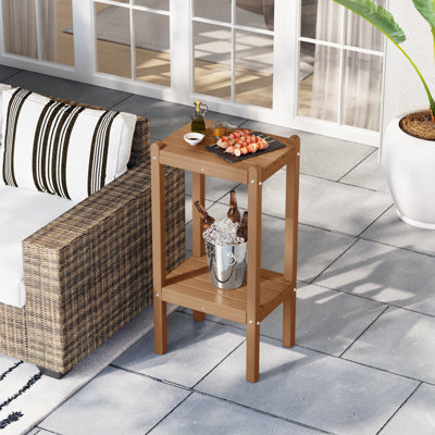 Laguna 18.45" W UV Resistant HDPE Side Table