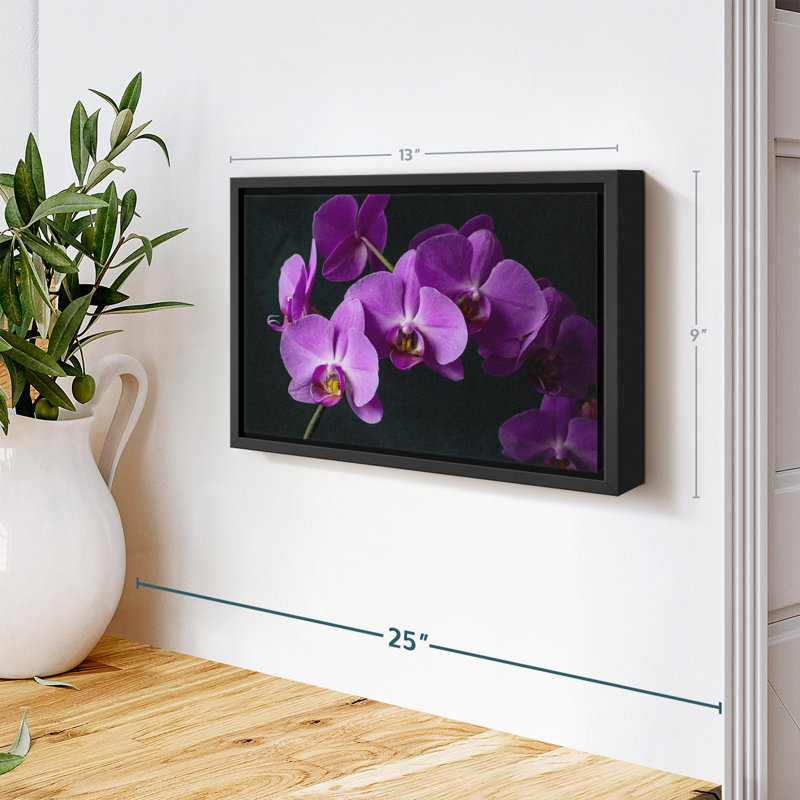 Impression sur toile Fancy Purple Orchids, H 9 po x l 13 po