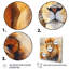 Fierce lion IV - animaux, art mural sur toile-597609429-597609430