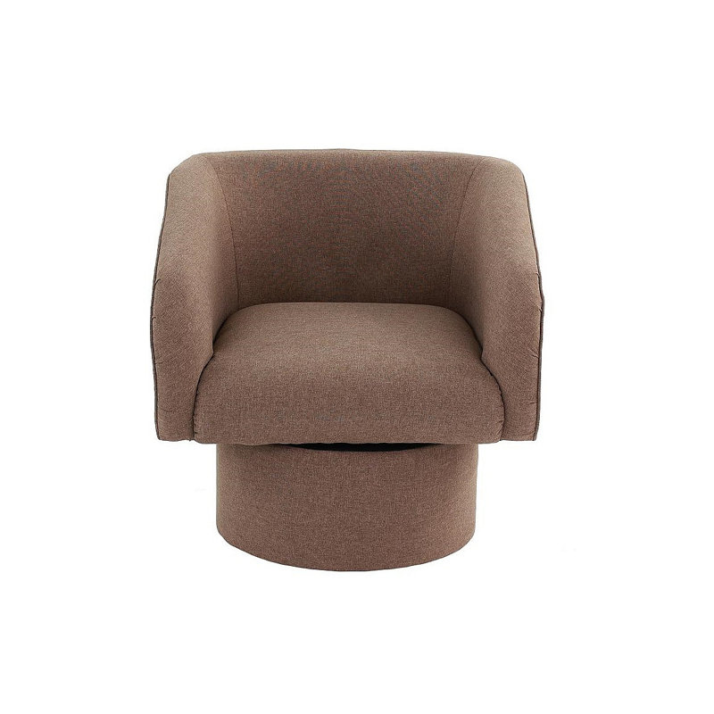 Chaise d'appoint rembourrée Classic, Café clair