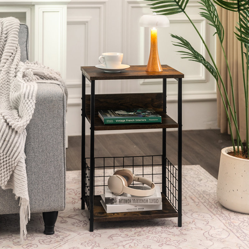 Table de bout Shaymus, Brun rustique