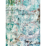 Big Green On Giclee Canvas Hand Embellished Art