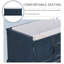 Banc de rangement en velours-69667550
