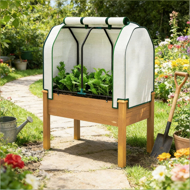 Outdoor Planter Box,Raised Garden Bed, Sand