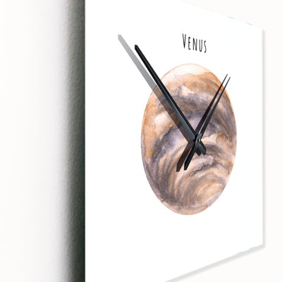 Planet Venus - Bohemian & Eclectic Wall Clock