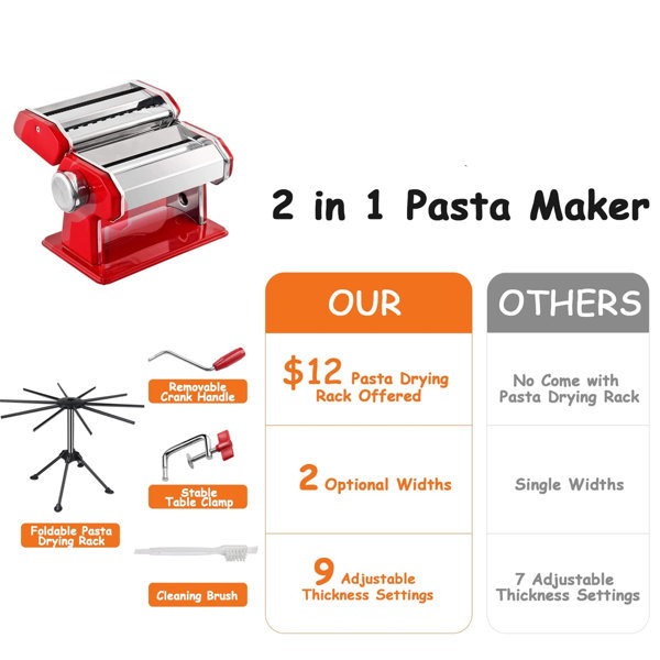 BTERAZ Manual Pasta Maker BTERAZ