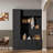 4-in-1 Tall Modern Hall Tree With Shoe Storage,  Cabinets, Coat Hooks, Metal Handles And Adjustable Shelves-930023783