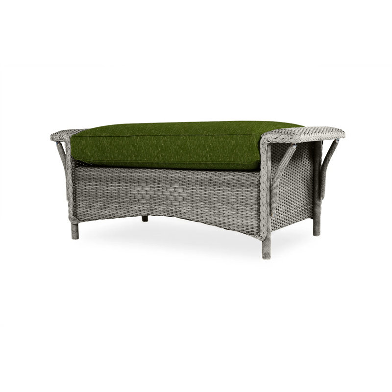 Nantucket Outdoor Ottoman, Demo Mist, Pewter
