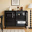 Buffet en bois massif noir
