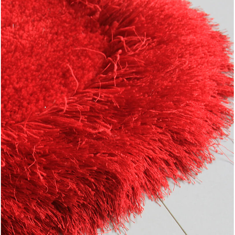 Tapis touffeté à poils longs 4 po Heart ShaHand (28 po x 32 po)