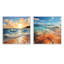 «Beach Photo Sunlit Coastline» 2 pièces-254218936-254218939