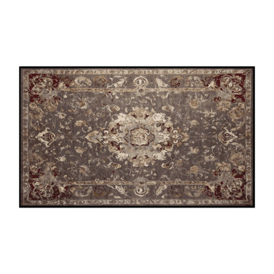 Machine Washable Brown Area Rug