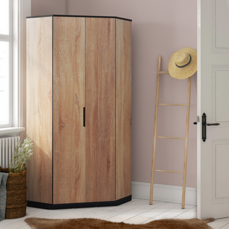 Stefania 2 Door Manufactured Wood Wardrobe