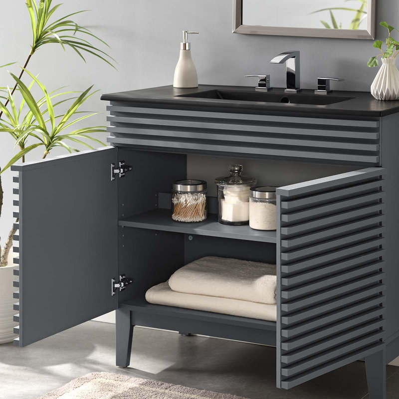 Modway Render 36" Bathroom Vanity, Gray