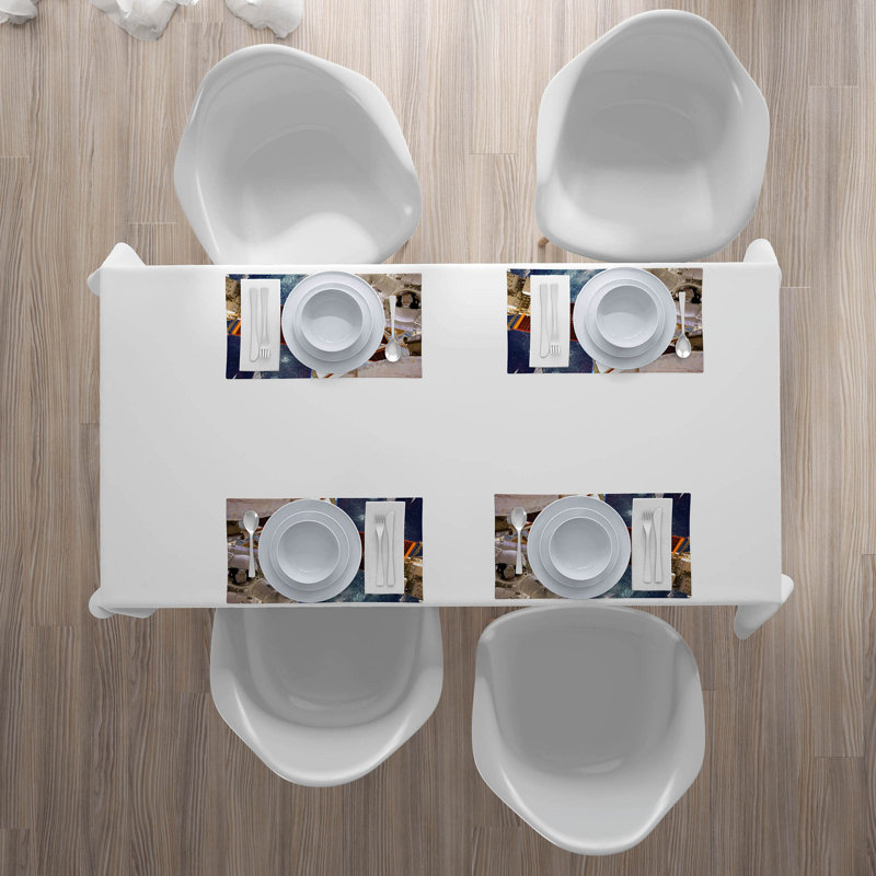 Polyester Abstract Rectangle Placemat