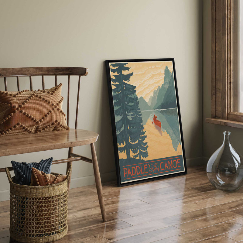 «Nomad's Journey», reproduction sur toile, H 30,75 po x l 20,75 po x P 1,75 po, Cadre flottant blanc opaque