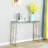 Downend 41'' Glass Top Console Table