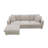 Versatile Polyester Sectional Sofa With Convertible Ottoman For All Spaces-175974015
